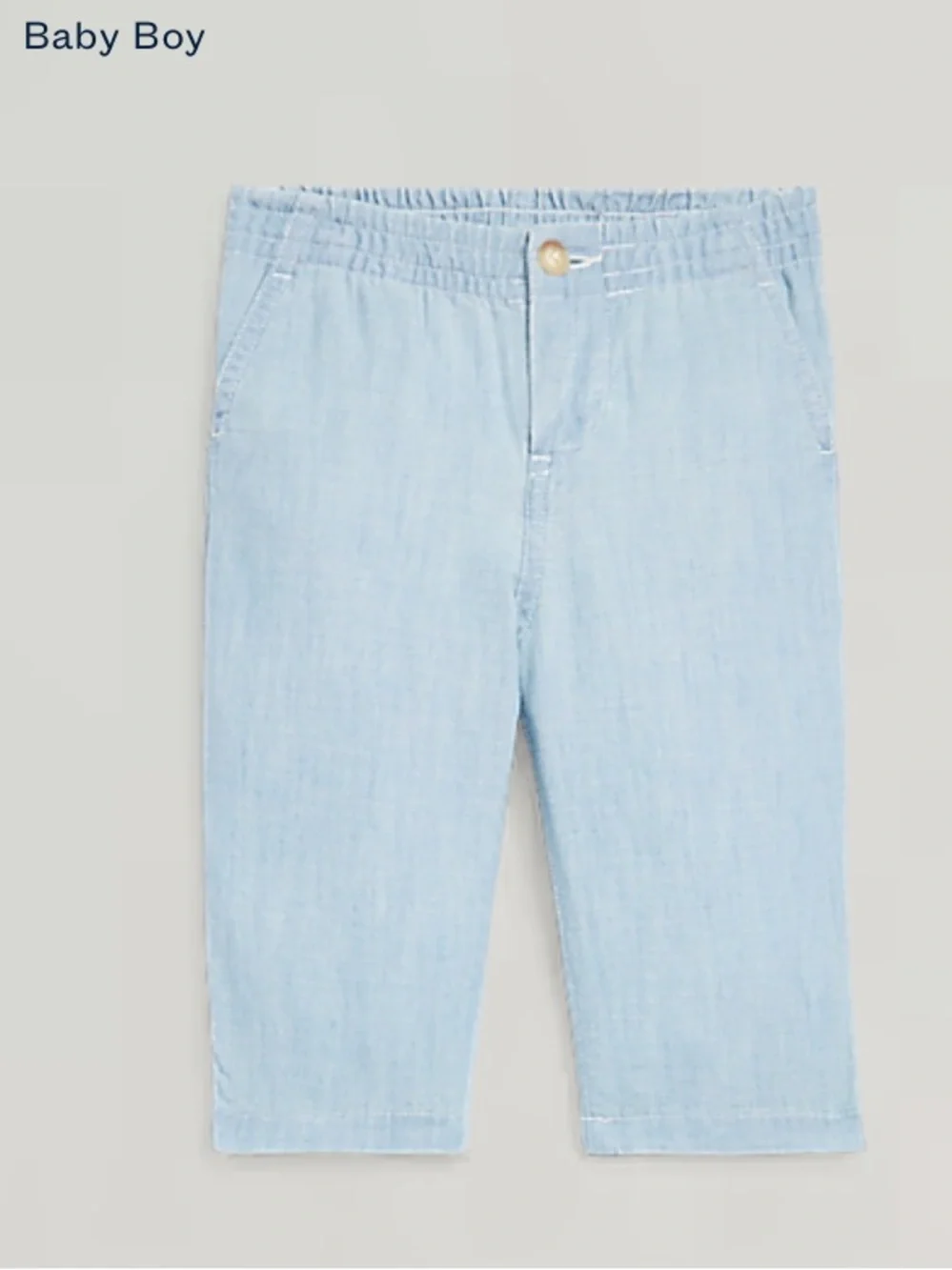 Ralph Lauren Oxford Long Sleeve Shirt and Chambray Pants Baby Boy Set